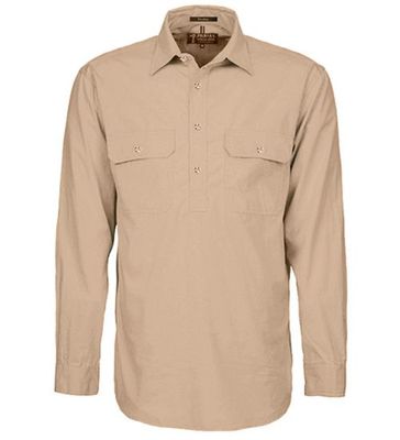 Men's Pilbara Closed Front Shirt Clay Men's Pilbara Closed Front Shirt Clay