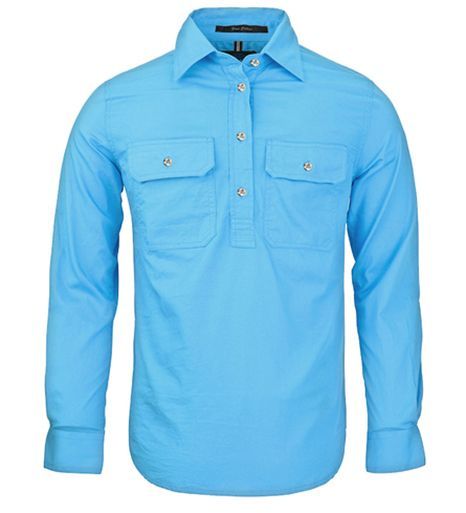 Women's Pilbara Closed Front Shirt Cornflower