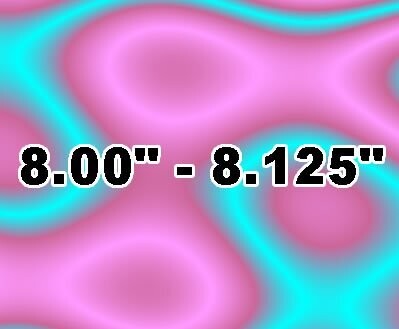 8.00" - 8.125"