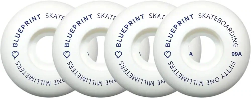 Blueprint Mini Heart 99A Skateboard Wheels (4)