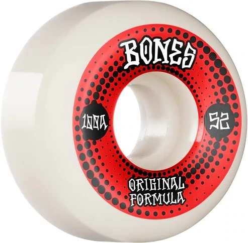 BONES OG Originals 52mm 100A White V5 Sidecut BONES OG Originals 52mm 100A White V5 Sidecut