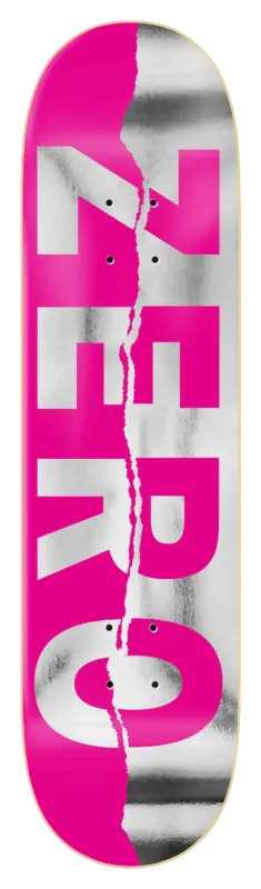 Zero Deck Ripped Army Pink/Foil 8.25 Zero Deck Ripped Army Pink/Foil 8.25" Deck