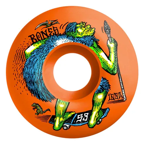 BONES OG Formula 'NEONderthal' 53mm 100A Wide V4 - Orange