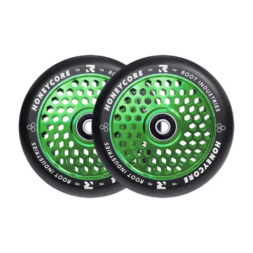 Root Industries HoneyCore 110mm Wheels - Black/Green