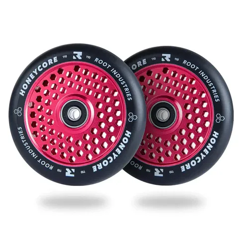 Root Industries HoneyCore 110mm Wheels - Black/Red Root Industries HoneyCore 110mm Wheels - Black/Red