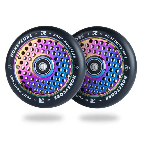 Root Industries HoneyCore 110mm Wheels - Black/Rocket Fuel