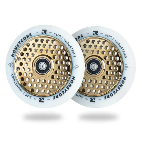 Root Industries HoneyCore 110mm Wheels - White/Gold