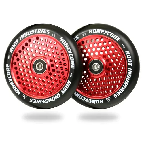Root Industries HoneyCore 120mm Wheels - Black/Red Root Industries HoneyCore 120mm Wheels - Black/Red