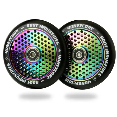 Root Industries HoneyCore 120mm Wheels - Black/Rocket Fuel Root Industries HoneyCore 120mm Wheels - Black/Rocket Fuel