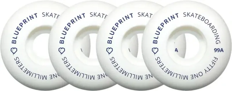 Blueprint Mini Heart 99A Skateboard Wheels (4) Blueprint Mini Heart 99A Skateboard Wheels (4)
