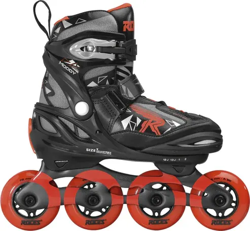 Roces Moody TIF Kids Inline Skates Black/Sport Red Roces Moody TIF Kids Inline Skates Black/Sport Red