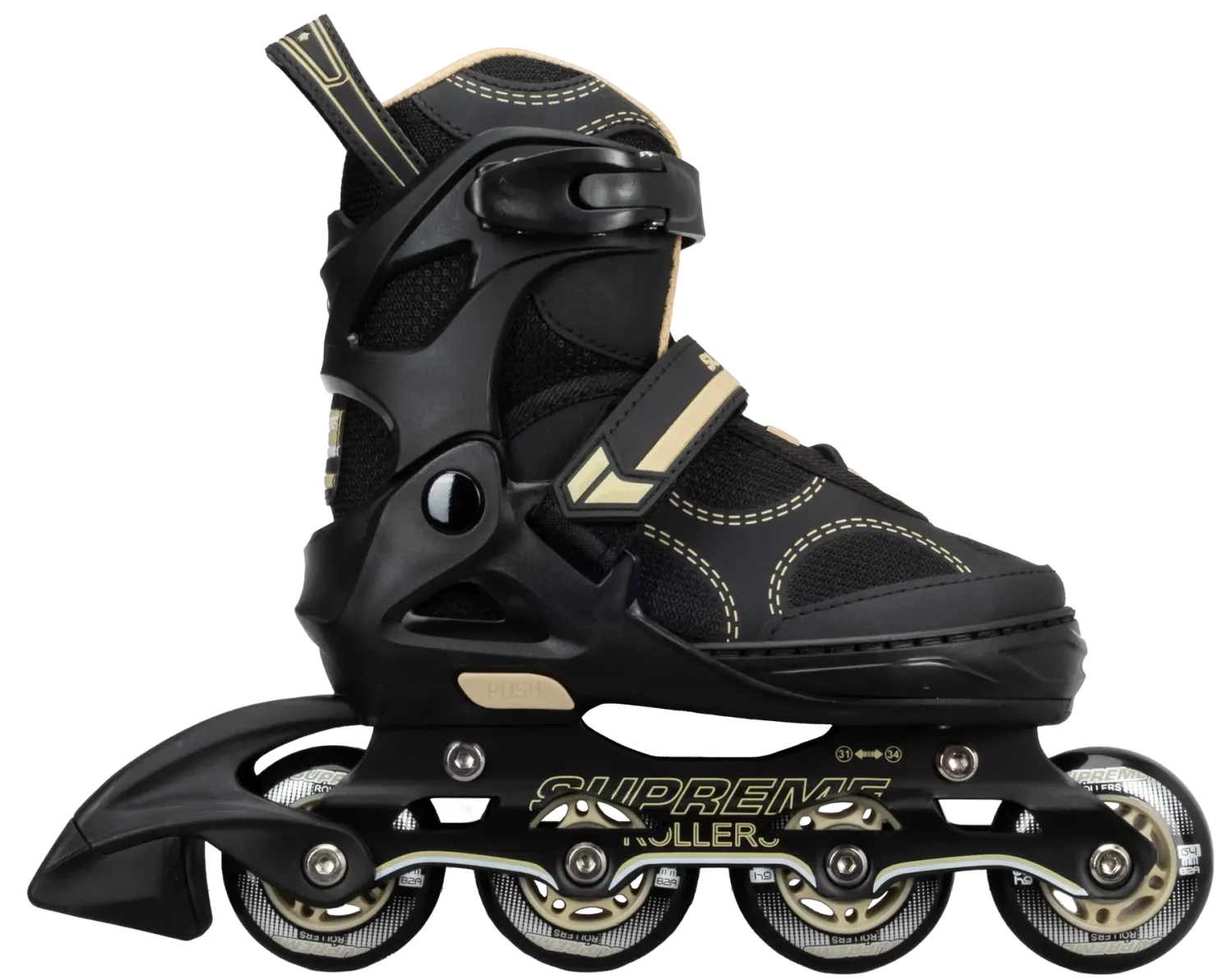 Supreme Venice Kids Inline Skates - Black/Gold Supreme Venice Kids Inline Skates - Black/Gold