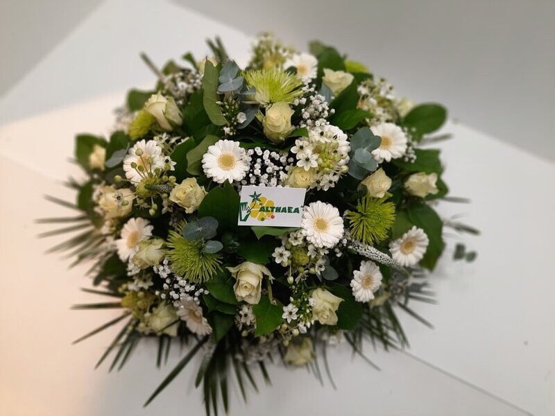 Rouwbloemen biedermeier