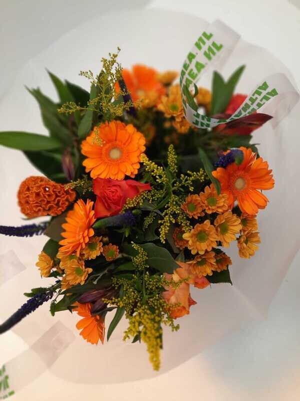 Boeket met oranje bloemen