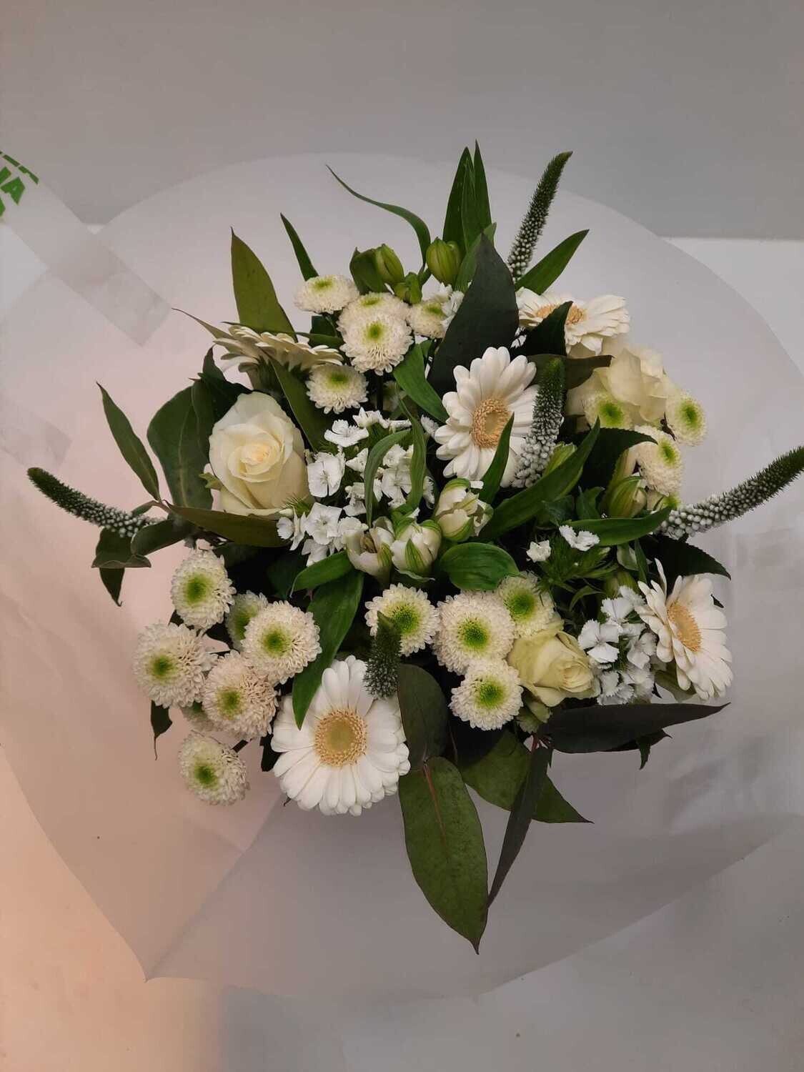 Boeket voor vaderdag,  in vier verschillende kleuren