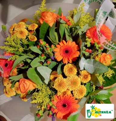 Boeket met oranje bloemen Boeket met oranje bloemen