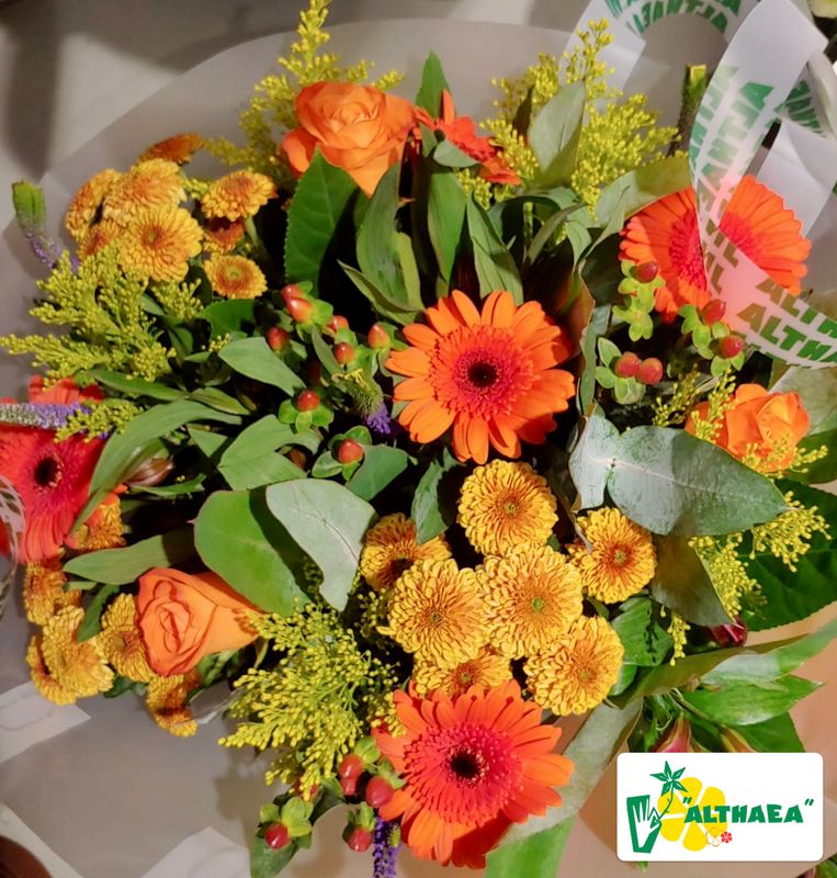 Boeket met oranje bloemen
