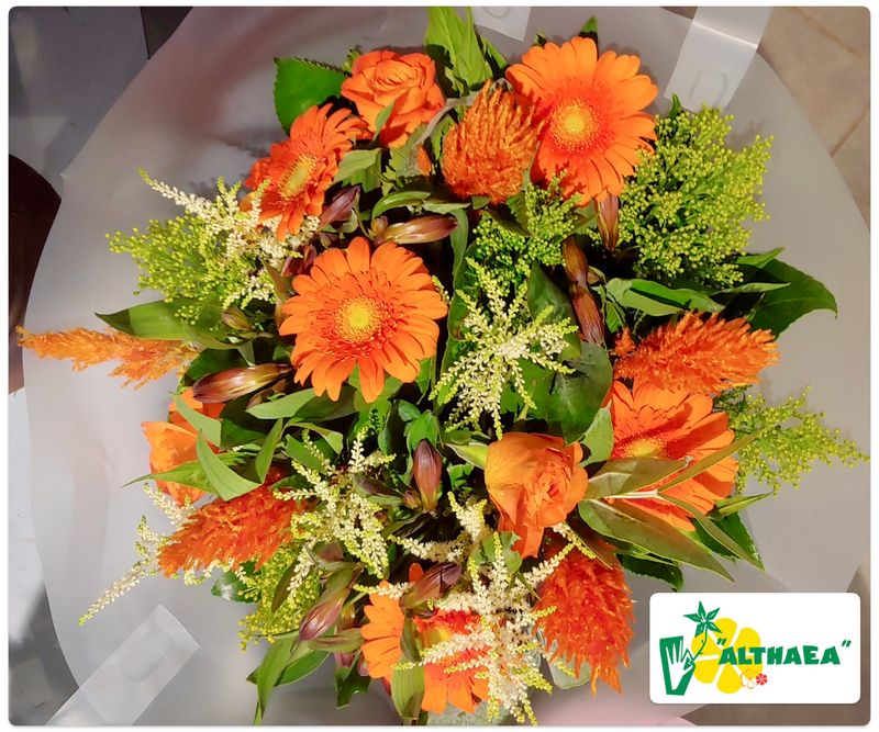 Boeket met oranje bloemen