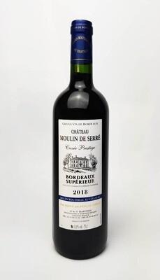 Bordeaux Supérieur Rouge 2018 Cuvée Prestige Château Moulin de Serré - 12 Bouteilles