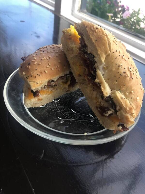 Bacon Egg and Cheese Breakfast Sandwich