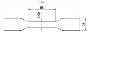 ISO 1798 SPECIMEN TENSILE CUTTING DIE $225