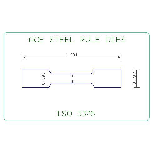 ISO 3376  SPECIMEN TENSILE CUTTING DIE