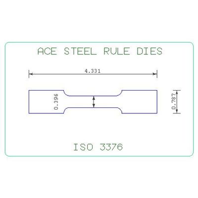 ISO 3376  SPECIMEN TENSILE CUTTING DIE