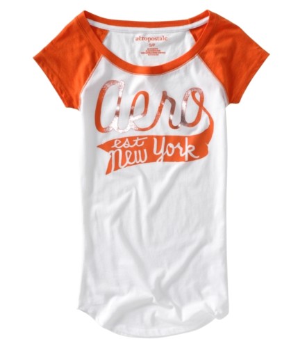 Blusa Baseball Naranja Aeropostal