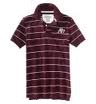 Camisa Tipo Polo Vino Rayas Aeropostal
