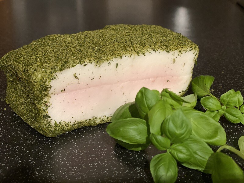 Kräuterspeck- Wollschweinspeck 0,5 kg
