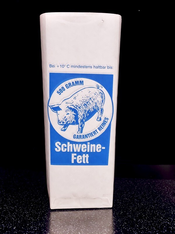 Schmalz vom Wollschwein in der Tüte      
&quot;so wie Früher&quot;