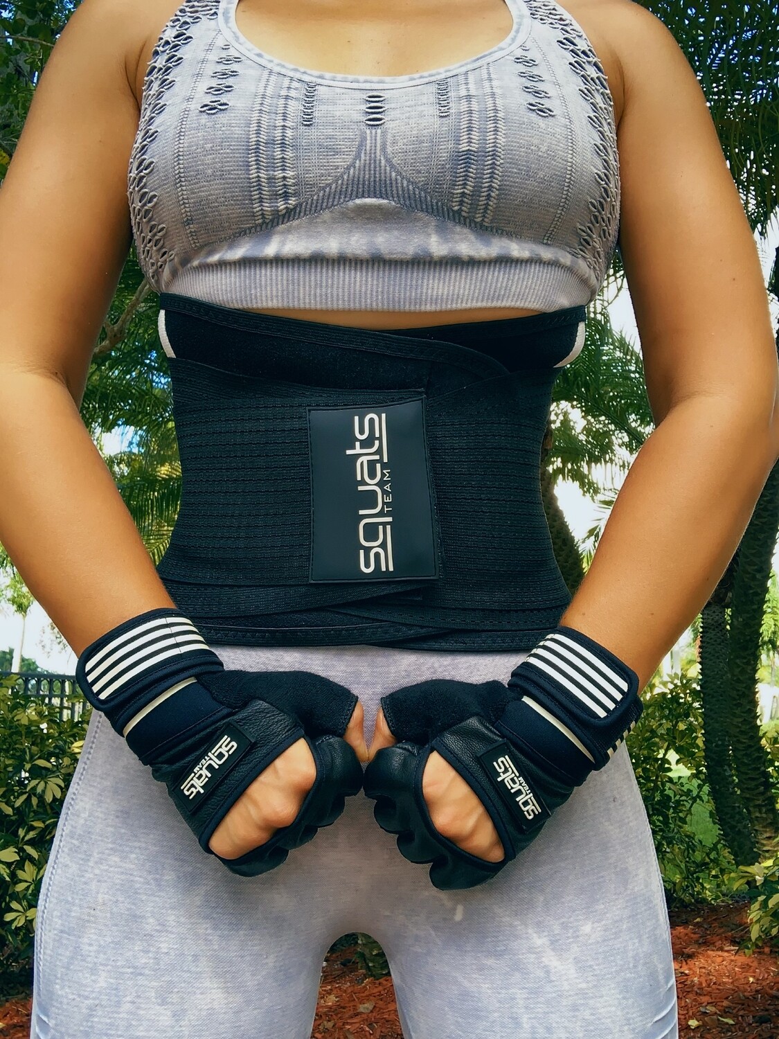 Squats Team Gym Belt + Gloves COMBO (More colors)