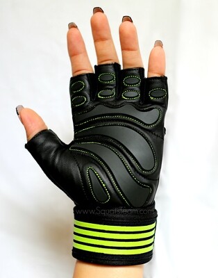 SQUATSTEAM Fitness Gloves (Lime)