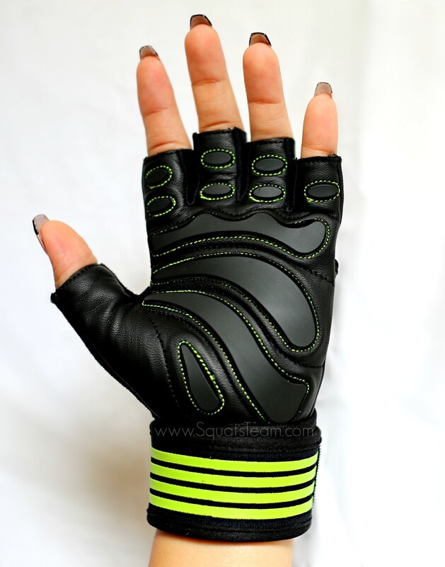 SQUATSTEAM Fitness Gloves (Lime) SQUATSTEAM Fitness Gloves (Lime)