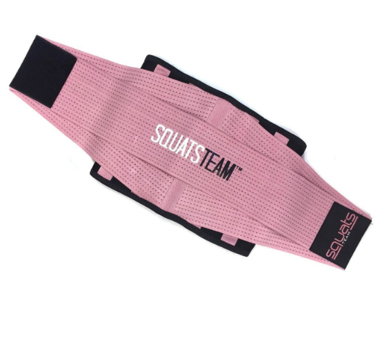 SquatsTeam Fitness Belt (Rose Pink) I
