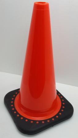 CONO DE PVC DE 18&quot; SIN CINTA REFLECTIVA