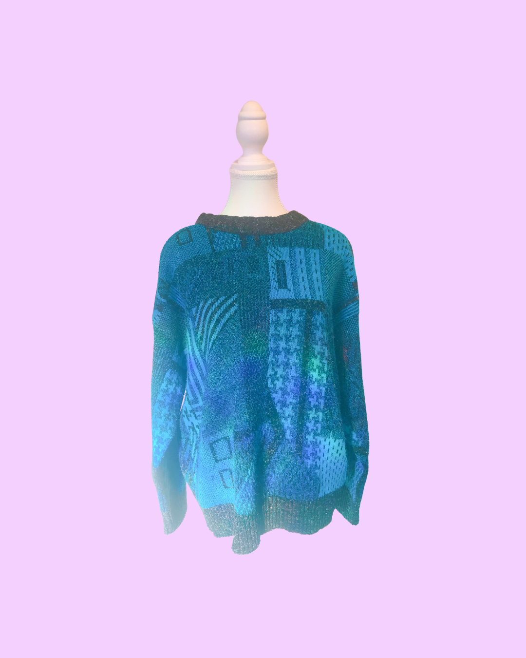 Retro Le Tigre Mens Sweater Size XL (1980&#39;s / 1990&#39;s)