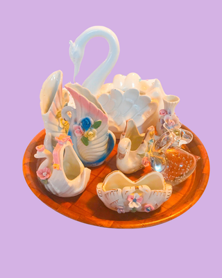 Vintage Swans