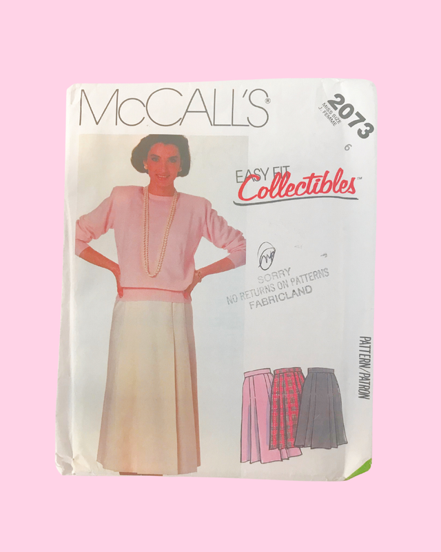 Vintage McCall&#39;s Easy Fir Collectible&#39;s Pattern #2073 Size 6 (1985) - USED