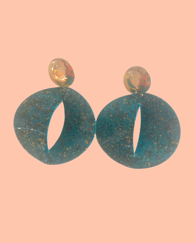 Vintage Turquoise Colored Earrings