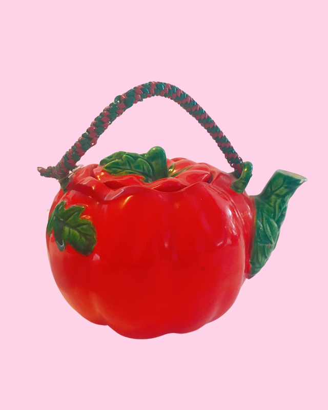 Vintage Collectable Maruhon Ware Tomato Tea Pot