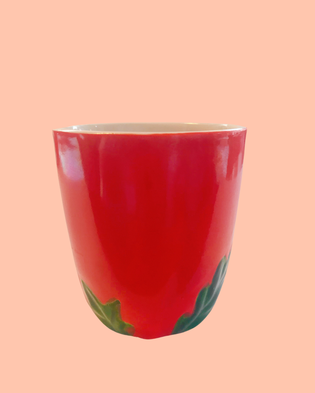 Vintage Collectable Maruhon Ware Tomato Tea Cup