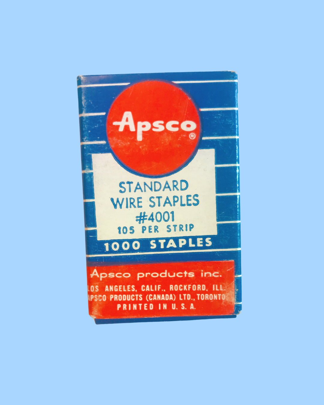 Vintage Apsco Standard Wire Staples #4001