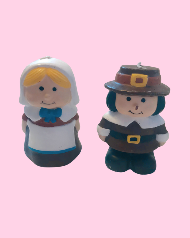 Vintage Pilgrim Candles - Set of 2