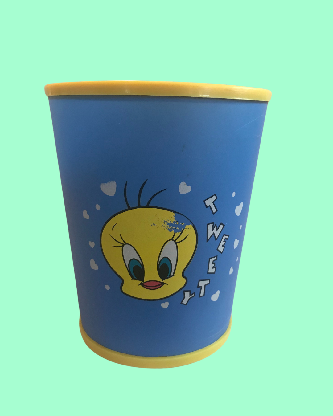 Vintage Tweetie Bird Waste Basket