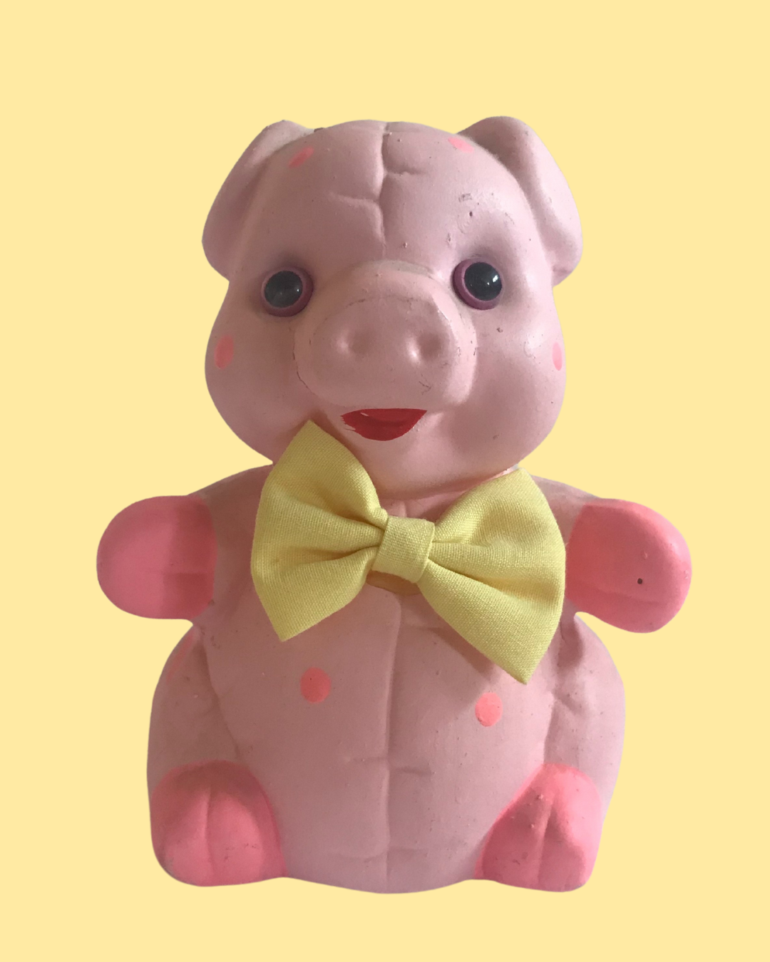 VIntage &amp; Handmade Piglet Vase