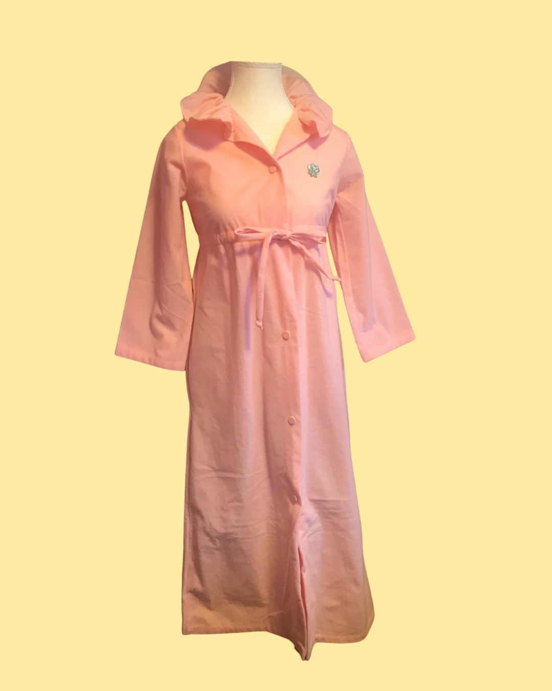 Vintage Girl&#39;s Pink Montgomery Ward Union Made Robe - Size 14