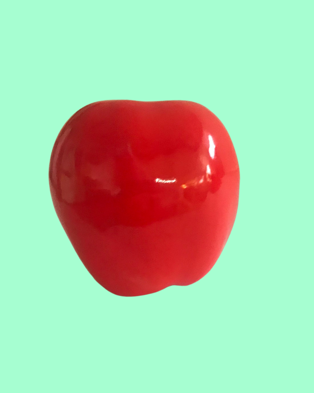 Red Ceramic Apple 3 inches x 3 inches