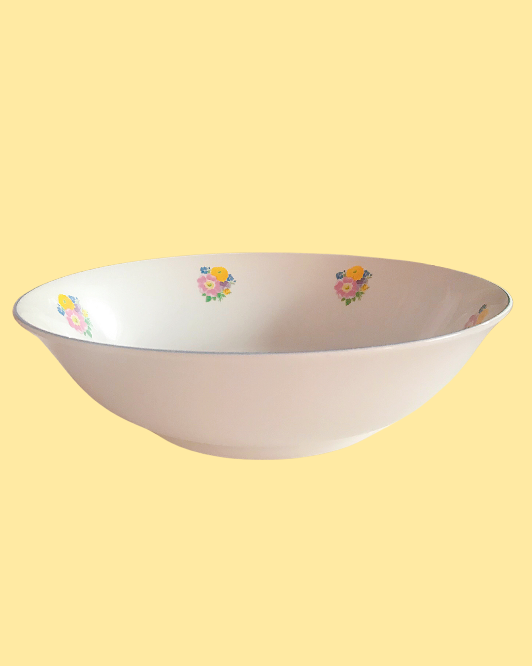 Vintage Herb Basket Bowl for George Good 9 inches across