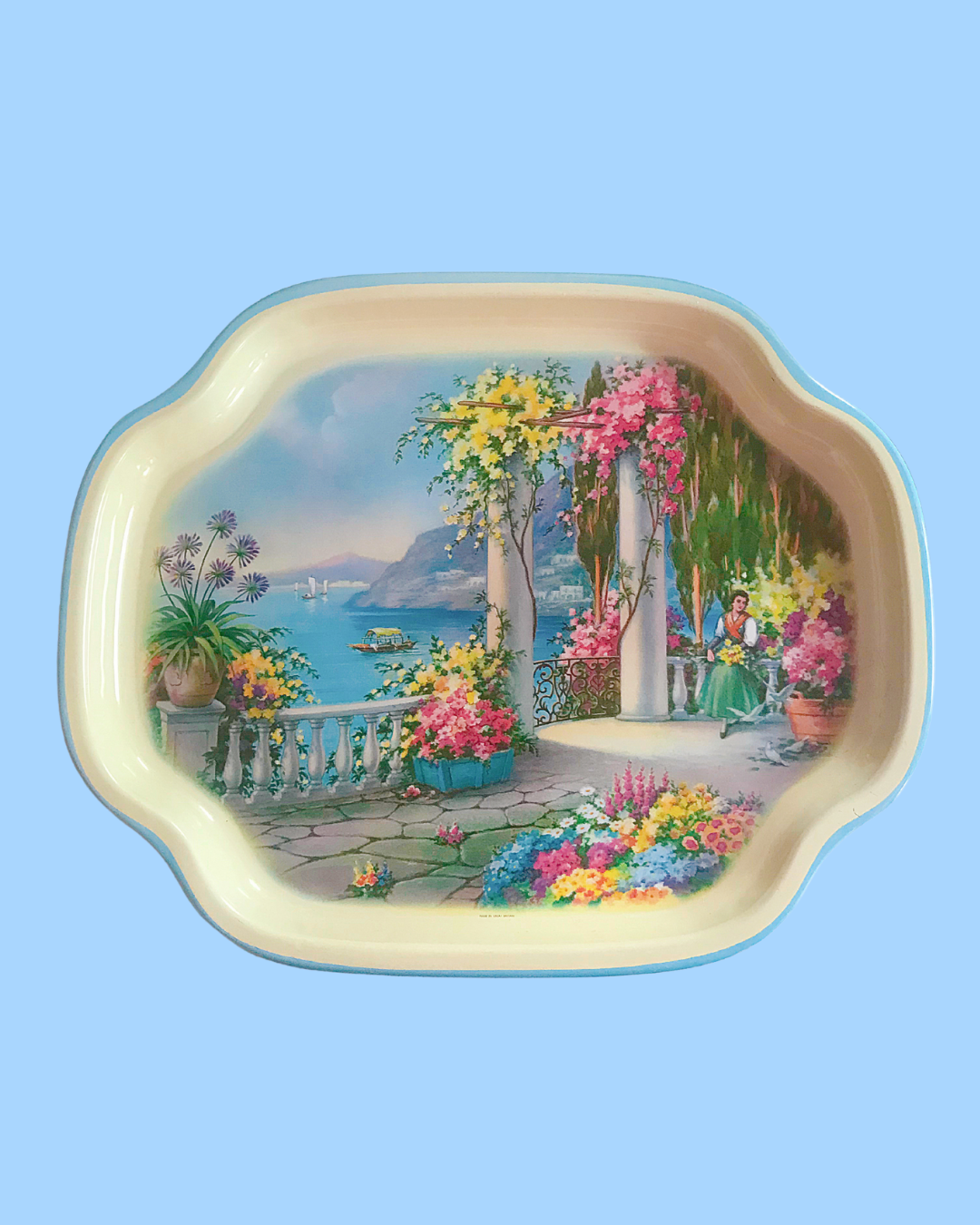 Vintage Elite Tray MTM Made in England (1960&#39;s) 16 1/2 inches x 13 1/2 inches